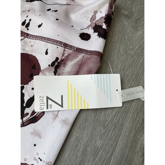 Z by Zella Womens Leggings Paint Splatter 7/8 Length High Rise S - Picture 2 of 4